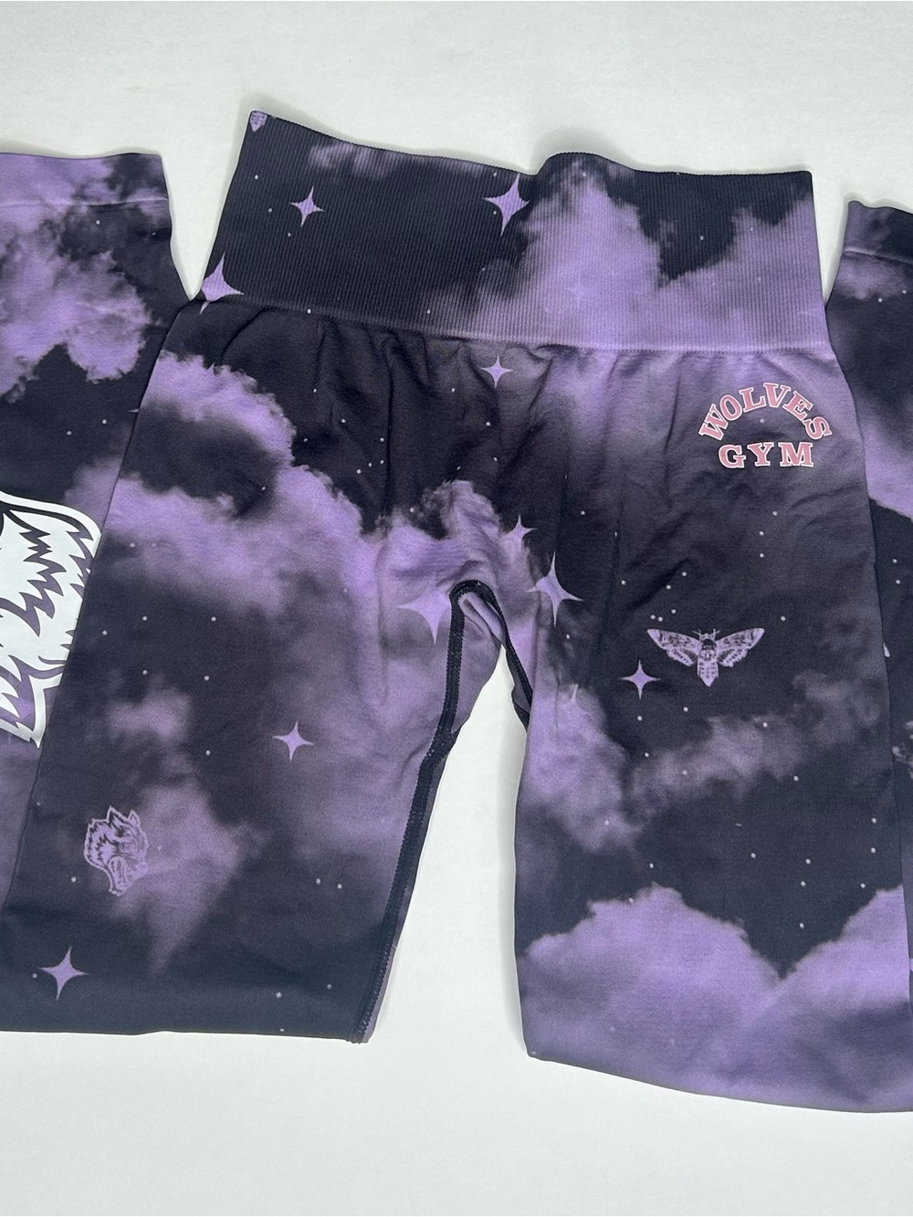Darc Sport Wolves V2 "Everson Seamless" Scrunch Leggings Purple Desert Night Sky